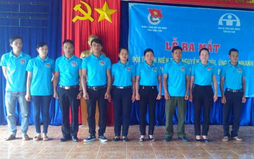 Đội thanh niên tình nguyện ứng cứu tai nạn giao thông huyện Đắk Glei